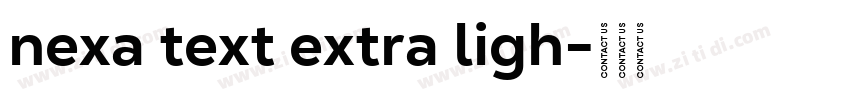 nexa text extra ligh字体转换
